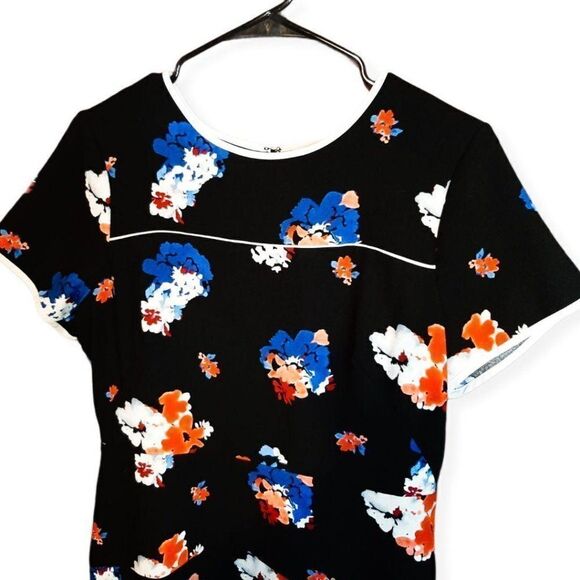 Vince Camuto Travelling Blooms Dress sz 10 - Picture 4 of 7